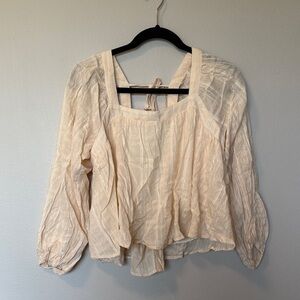 Lush Cream Long Sleeve Top